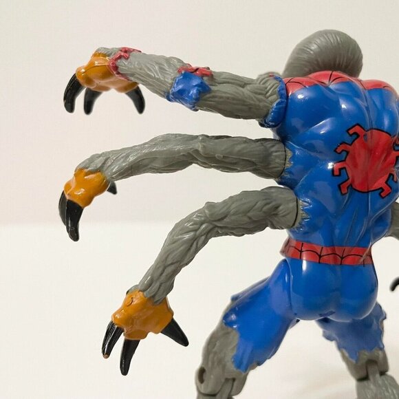 Vintage 1995 Manspider Spiderman Action Figure Marvel Toy Incomplete - Picture 12 of 16